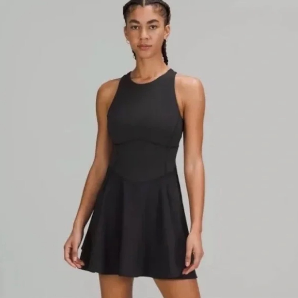 🎾 Lululemon Court Crush tennis dress black size 4